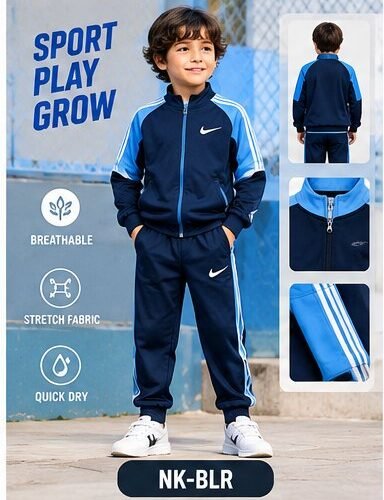 AI-generated concept mockup for kids sportswear NK-BLR; actual item may differ