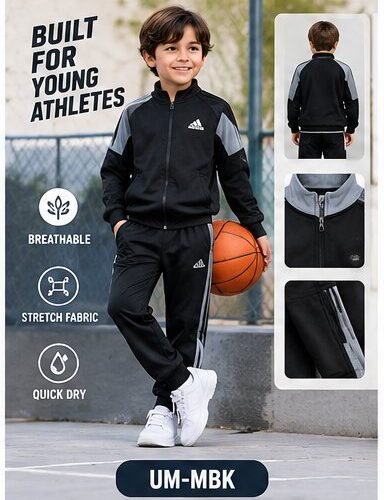 AI-generated concept mockup for kids sportswear UM-MBK; actual item may differ